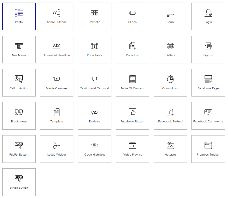 Elementor Pro Widget