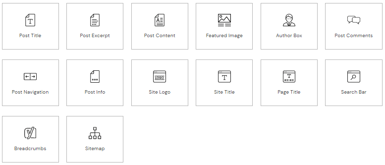 Elementor Theme Widget